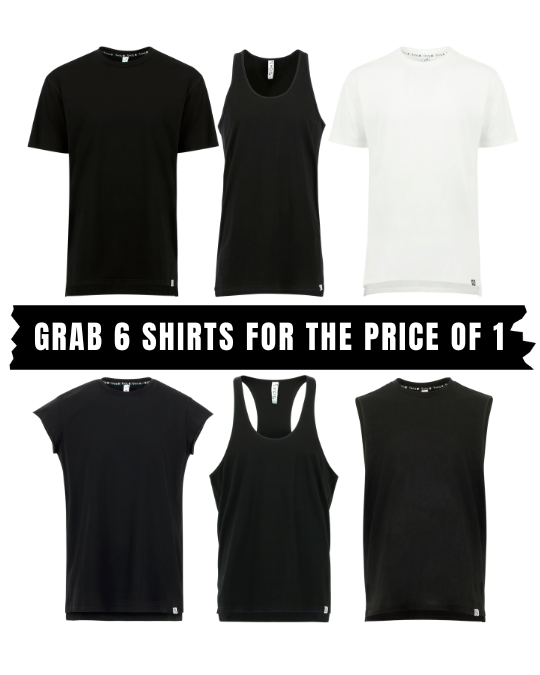 Gym Essential 6 Tee Bundle