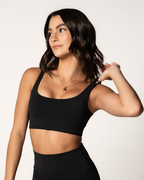 All Access Womens Scoop Neck Racerback Activewear Bra Black Size L M L -  Shop Linda's Stuff